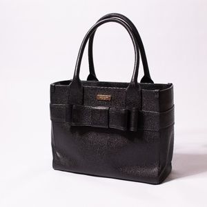 Black Kate Spade VILLABELLA QUINN BOW TOTE